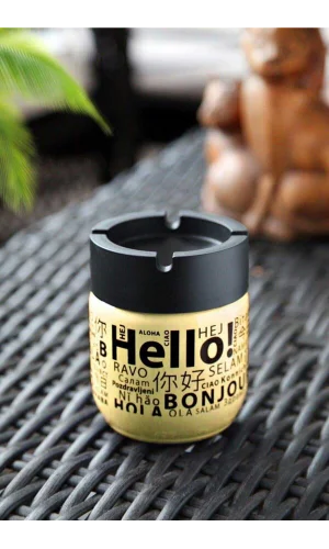 Cam Kokusuz Küllük 425 Cc Hello Desenli Sarı