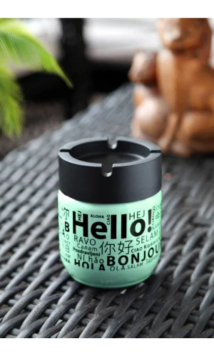 Cam Kokusuz Küllük 425 Cc Hello Desenli Yeşil