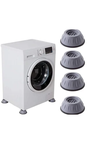 Çamaşır Makinesi Titreşim Önleyici Mobilya Yükseltici Kaydırmaz Vantuzlu Stoper Set 4 Adet