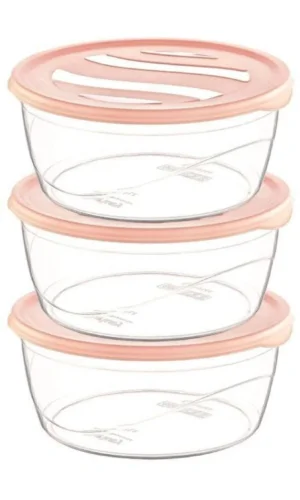 Çankaya 3lü Karizma Yuvarlak Saklama Kabı ÇNK-2149