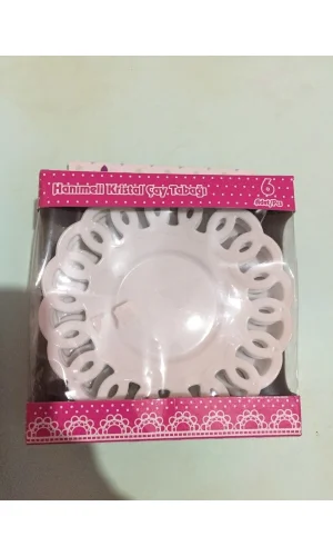 Çay Tabağı Kırılmaz 6 Adet Royaleks-TM739