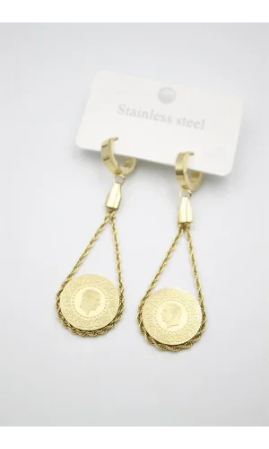 Çeyrek Küpe - Altın