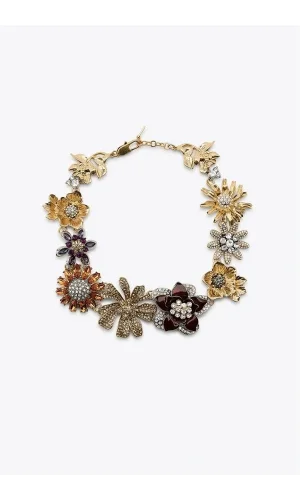 Çiçek Kolye - Altın