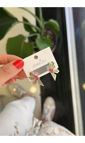 Çiçek Küpe - Pembe