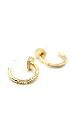 Çivi Küpe - Altın