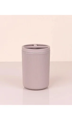 Çizgili Yuvarlak Diş Fırçalık