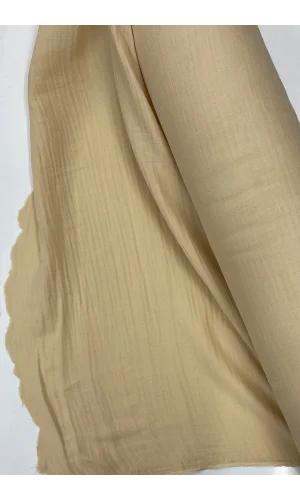 Çok Amaçlı Müslin Pamuklu Bebek Örtü ve Battaniye Kumaşı Müslin Bez Bej 80