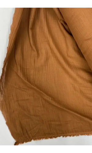 Çok Amaçlı Müslin Pamuklu Bebek Örtü ve Battaniye Kumaşı Müslin Bez Kahve 44