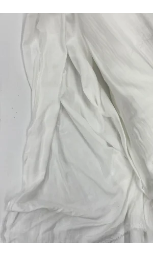 Çok Amaçlı Müslin Pamuklu Bebek Örtü ve Battaniye Kumaşı Müslin Bez Kırık Beyaz 11