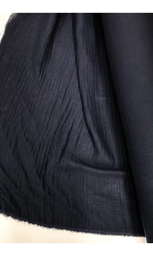 Çok Amaçlı Müslin Pamuklu Bebek Örtü ve Battaniye Kumaşı Müslin Bez Siyah 27