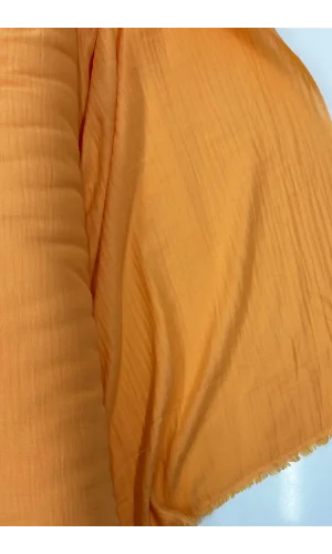 Çok Amaçlı Müslin Pamuklu Bebek Örtü ve Battaniye Kumaşı Müslin Bez Turuncu 7