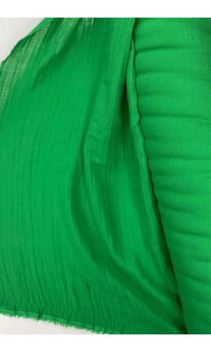 Çok Amaçlı Müslin Pamuklu Bebek Örtü ve Battaniye Kumaşı Müslin Bez Zümrüt Yeşili 41