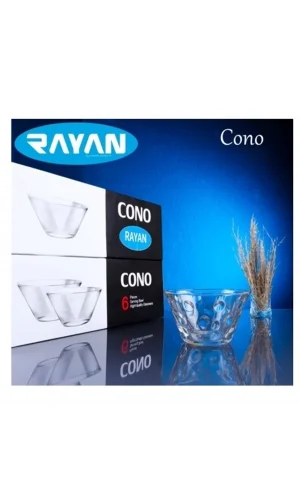 Cono Maria 6lı Büyük Cam Kase Royaleks-69816