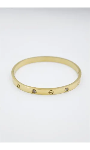 CRT Model Taşlı Bilezik - Altın