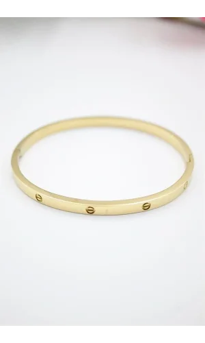 CRT Model Taşsız İnce  Bilezik - Altın