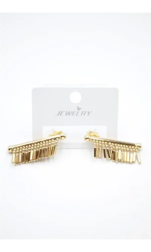 Çubuk Sallantılı Küpe - Altın