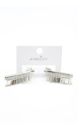 Çubuk Sallantılı Küpe - Gümüş