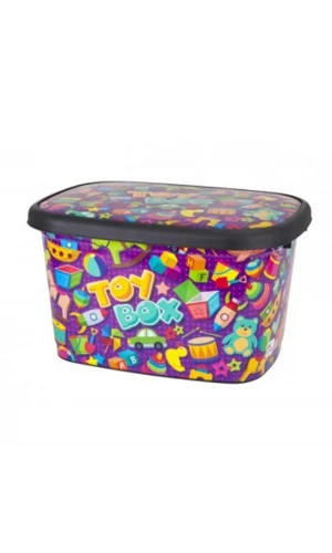 Dekorlu Oyuncak Kutusu Büyük 25 Lt. Royaleks-M11295