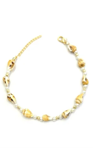 Deniz Kabuğu Halhal - Sarı