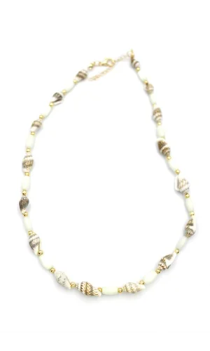 Deniz Kabuğu Kolye - Beyaz