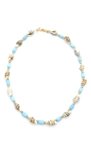 Deniz Kabuğu Kolye - Turkuaz