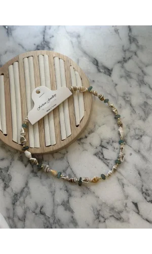 Deniz Kabuğu Kolye - Yeşil