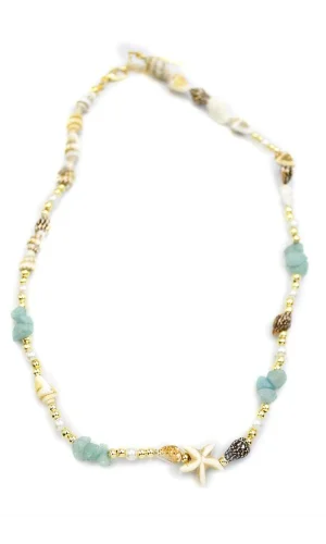 Deniz Yıldızı Kolye - Su Yeşili