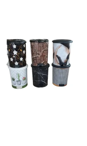 Desenli Pedallı Çöp Kovası No:3 Royaleks-MRD153