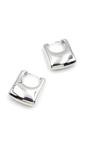 Dikdörtgen Küpe - Gümüş