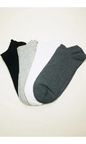 Dikişsiz Kadın Bilek Çorap Dört Mevsim Yumuşak Doku 4 Çift