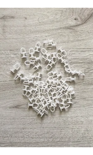 Dikmeli Sistem 75 adet Tül ve Perde Düğmesi Sağlam Korniş Halkası