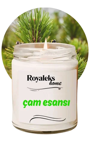 Doğal Özel Seri Kokulu Dekoratif Kavanoz Mum 210 cc - Çam Esansı - RYL