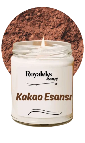 Doğal Özel Seri Kokulu Dekoratif Kavanoz Mum 210 cc - Kakao Esansı - RYL