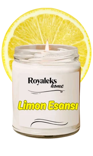 Doğal Özel Seri Kokulu Dekoratif Kavanoz Mum 210 cc - Limon Esansı - RYL
