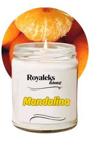 Doğal Özel Seri Kokulu Dekoratif Kavanoz Mum 210 cc - Mandalina Esansı - RYL