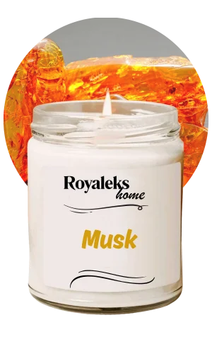 Doğal Özel Seri Kokulu Dekoratif Kavanoz Mum 210 cc - Musk Esansı - RYL