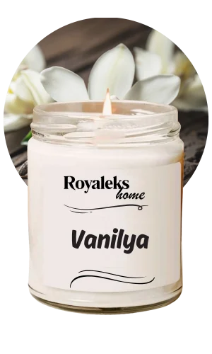 Doğal Özel Seri Kokulu Dekoratif Kavanoz Mum 210 cc - Vanilya - RYL
