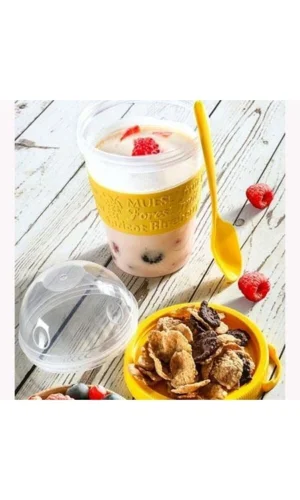 Dondurma Kabı Kaşıklı Yoğurt Kabı Kaşıklı Pratik Çok Kullanım Amaçlı Royaleks-AP-9199