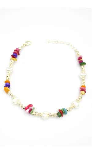 Dorika Taş Halhal - ÇOK RENKLİ