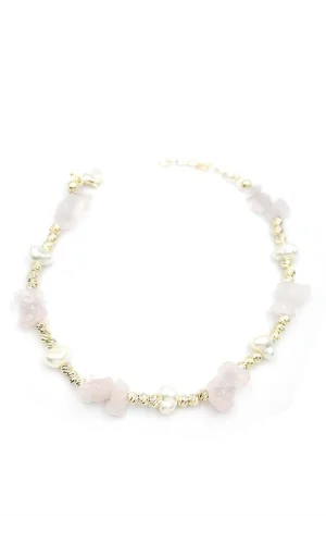 Dorika Taş Halhal - Pembe