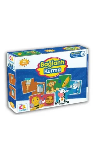 Eğitici Oyun Bağlantı Kurma Puzzle 40 Parça