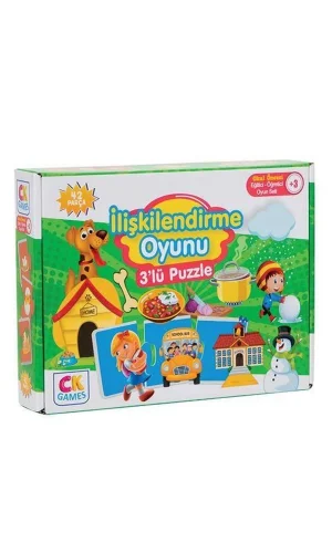 Eğitici Oyun İlişkilendirme Oyunu 42 Parça Puzzle