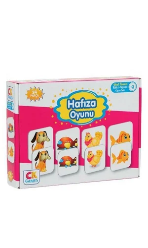 Eğitici Oyun Seti Hafıza Oyunu 34 Parça Puzzle