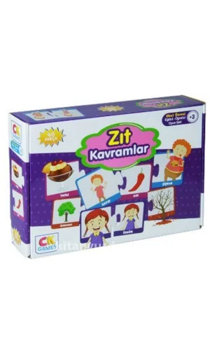 Eğitici Oyun Zıt Kavramlar Oyunu Puzzle 40 Parça