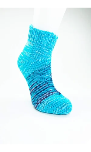 El Örgüsü Kışlık Şık Kadın Yün Patik D15