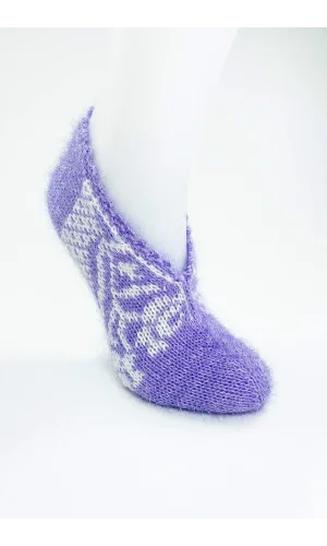 El Örgüsü Kışlık Şık Kadın Yün Patik D2