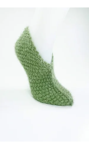 El Örgüsü Kışlık Şık Kadın Yün Patik D4