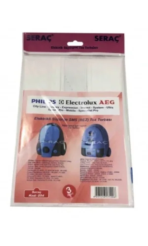 Elektrik Süpürgesi Toz Torbası 3 Lü Philips Sydney Electrolux Aeg