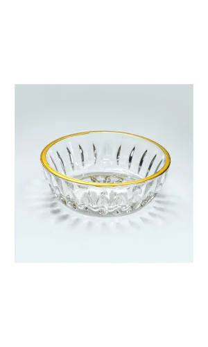 Elif Altın Yaldızlı 6 Parça Cam Lokumluk Royaleks-81084