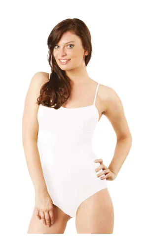 Elit Life İp Askılı Slip Dikişsiz Body Beyaz Korse 876